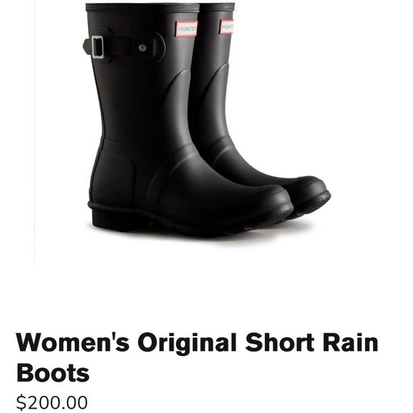 Hunter Women's Original Back Adjustable Short Rain Boots - (Onyx) - Picture 1 of 8